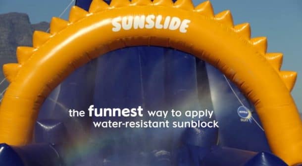 Sunslide Toboggan à crème solaire