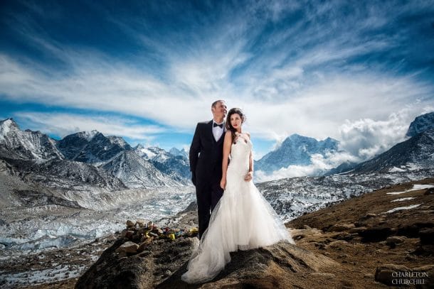 mariage en haut du Mont Everest