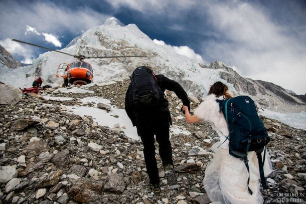 mariage au sommet du Mont Everest