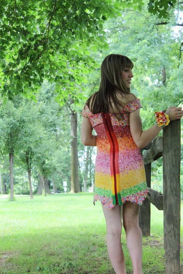 robe en papier de bonbons Starburst