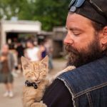 biker et son chaton
