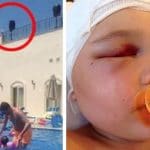 haut parleur tombe sur bebe