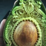 sculpture sur avocat