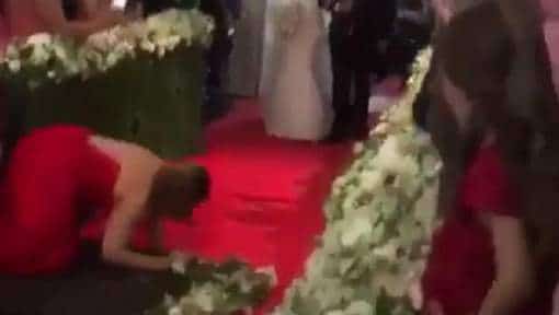 chute demoiselle d'honneur honte