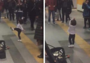 danse metro fillette