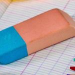 partie bleue gomme