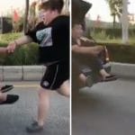 courir derriere voiture