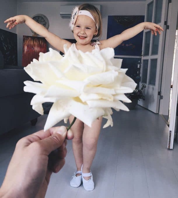 robe en fleur blanche