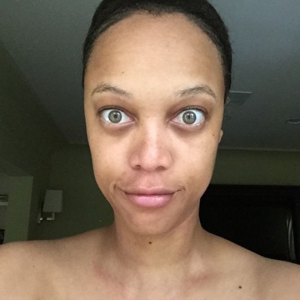 Tyra Banks sans maquillage
