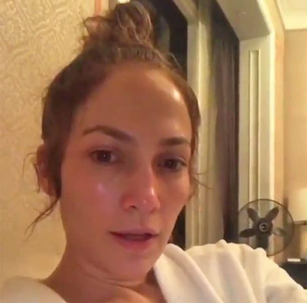 Jennifer Lopez sans maquillage