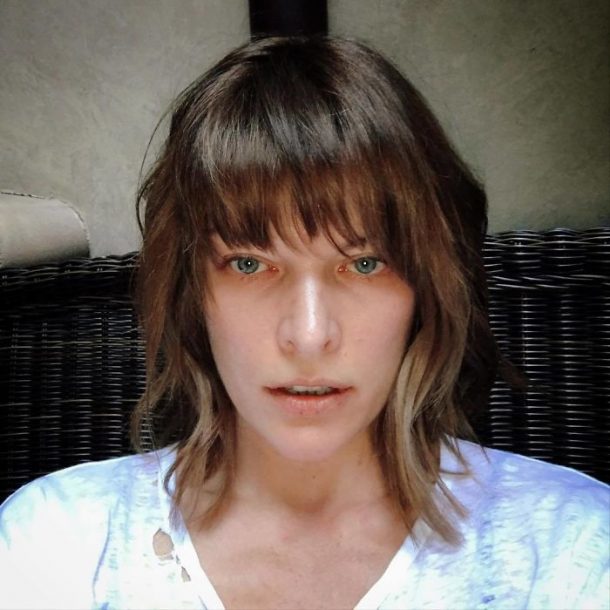 Milla Jovovich sans maquillage