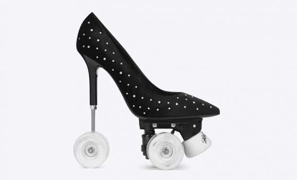 chaussures a talons a roulettes Yves Saint Laurent