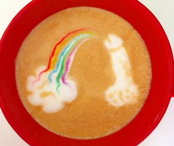 dick latte art
