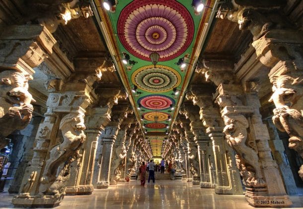 interieur du temple de Minakshi interieur du temple de Minakshi