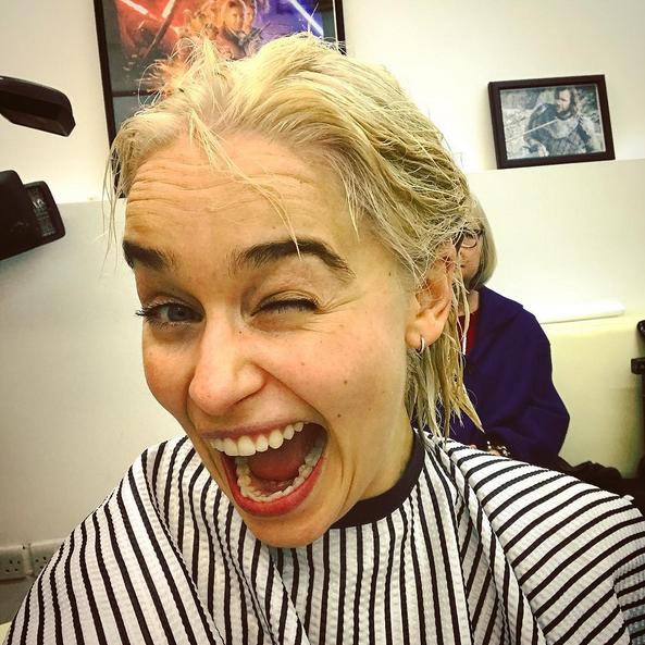 emilia Clarke blonde