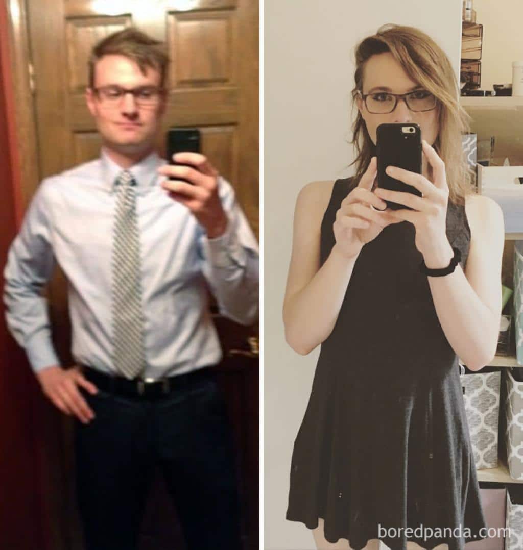 Муж трансгендер. Смена пола. Люди трансгендеры до и после. МТФ трансгендеры в платье до после.