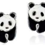 boucles d'oreilles panda