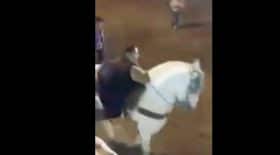 femme ecrasee cheval