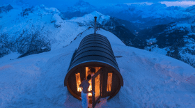 sauna insolite italie lagazuoi