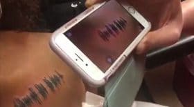 tatouage onde sonore