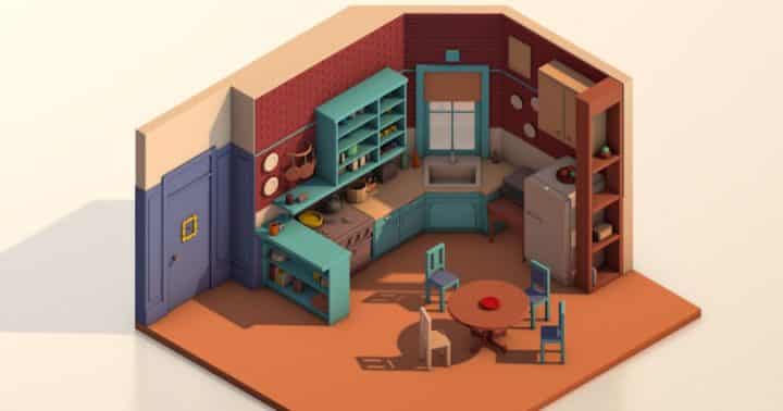 cuisines 3d de séries cultes