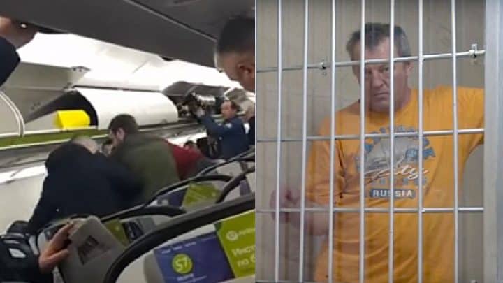 un homme est agressif en avion il est arrêté et pète les plombs