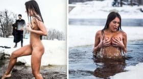 inna nue dans le froid
