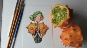 des fruits et légumes personnifiés