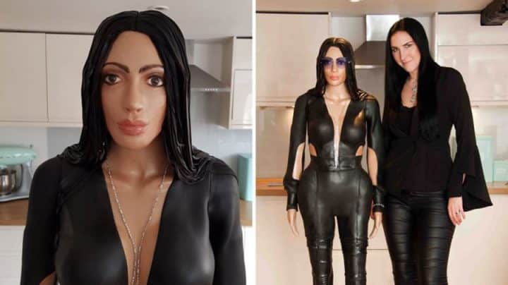 gâteau à l'effigie de Kim Kardashian