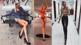 mannequin suédois aux jambes très longues