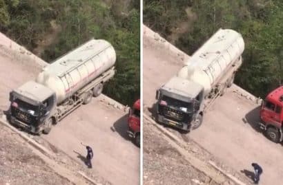 conduire un camion en chine