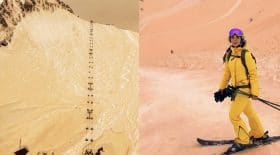 un phénomène météorologique rare : en Russie, les montagnes ont été recouvertes par de la neige orange !