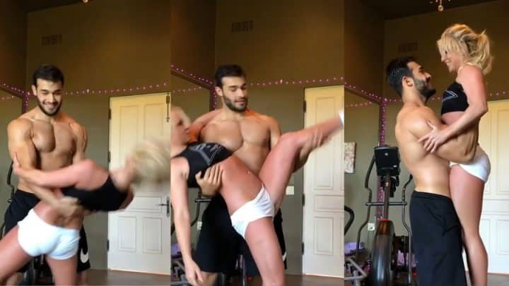 Britney Spears et Sam Asghari danse sexy