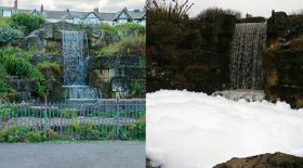 cascade bain à bulles géant liquide vaisselle