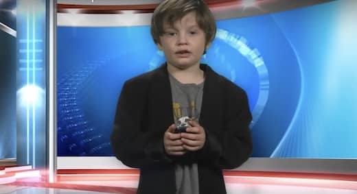 cet enfant présente un bulletin météo à la télé et c'est hilarant