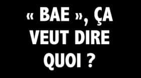 signification bae