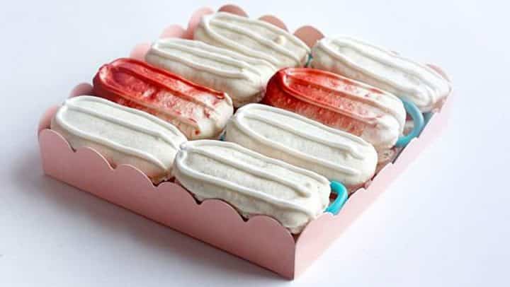 tampons hygiéniques sang macarons