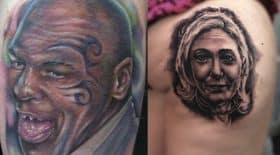 Il se sont fait tatouer le visage de leur idole
