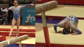 chute à la poutre tombe sur la nuque