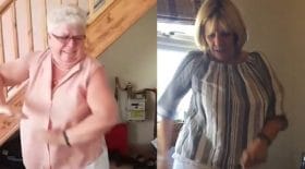 des gens essaient de reproduire la danse du backpack kid