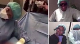 plainte chirurgienne chante patient salle d'opération