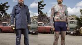 ce photographe a pris des clichés de personnes tatouées avec et sans leurs vêtements !