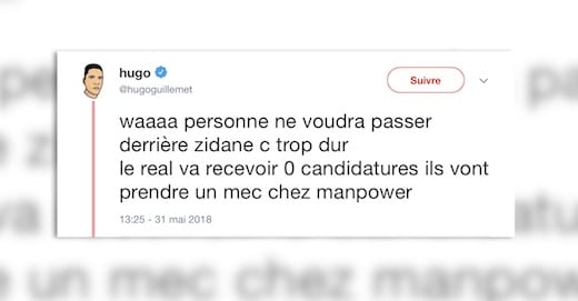Les meilleurs tweets sur le départ de Zinedine Zidane du Real de Madrid