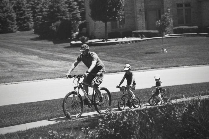 vélo en famille