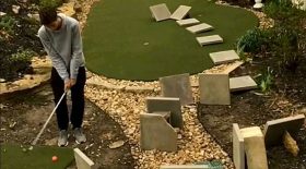golf golfeur obstacles trou en un