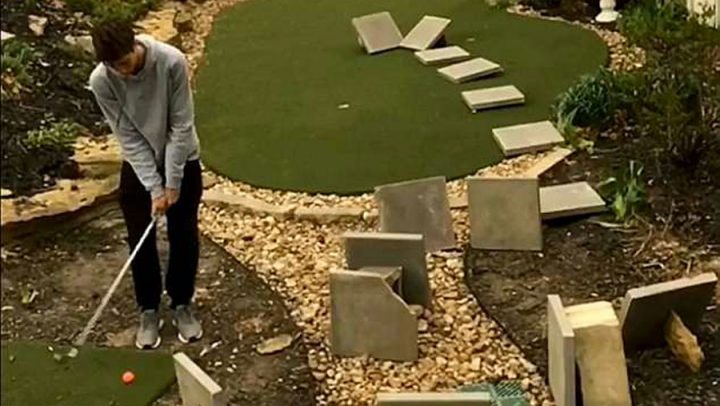 golf golfeur obstacles trou en un