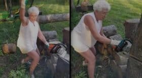 mamie tronconneuse