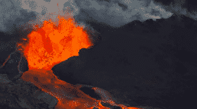 volcan, hawaï, rivière de lave, lave, nature, écologie, île