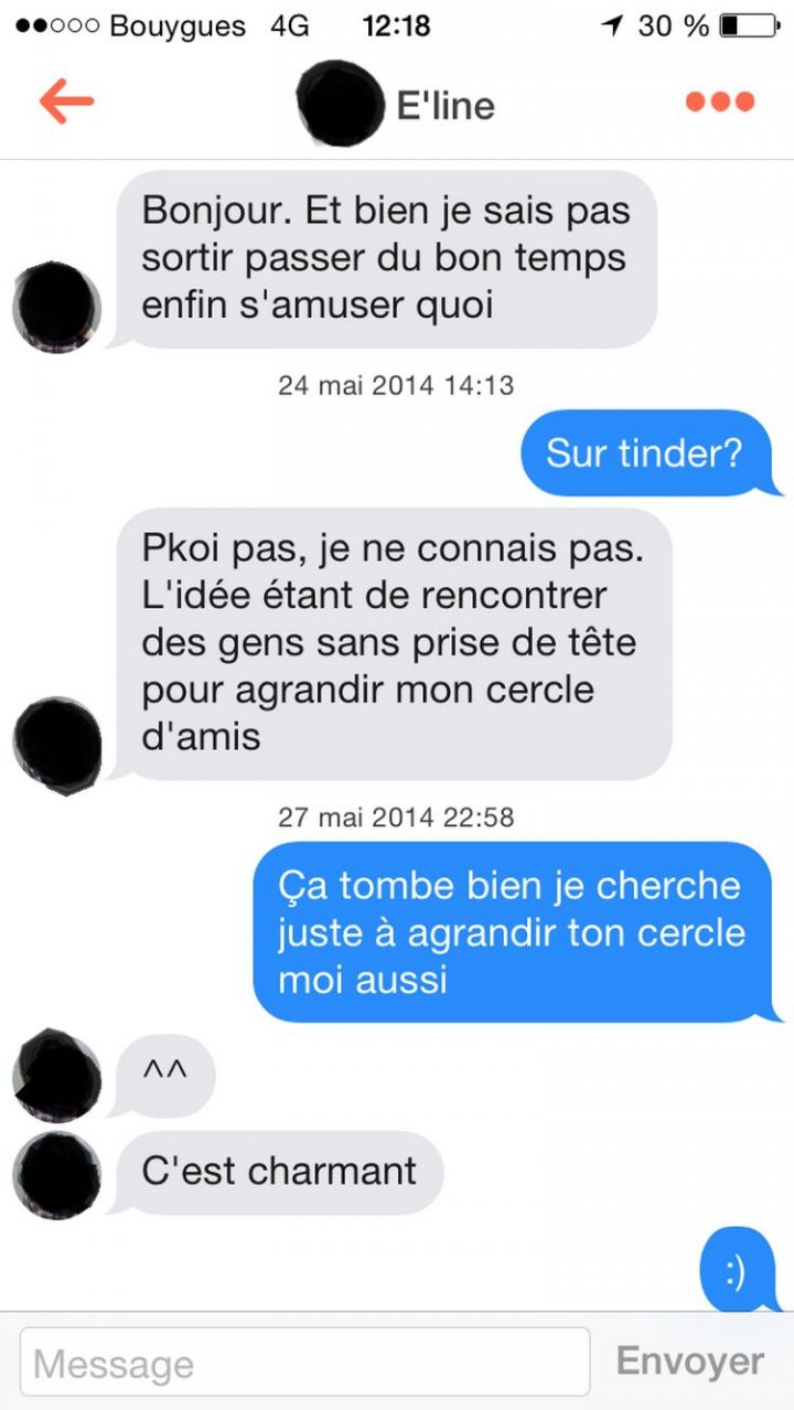 Tinder, conversations, malaise, drague, messages, sms, wtf