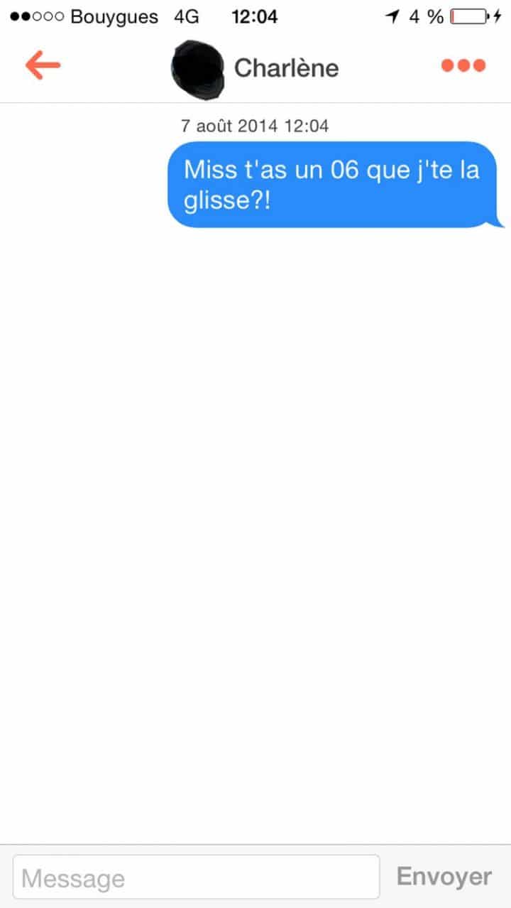 Tinder, conversations, malaise, drague, messages, sms, wtf